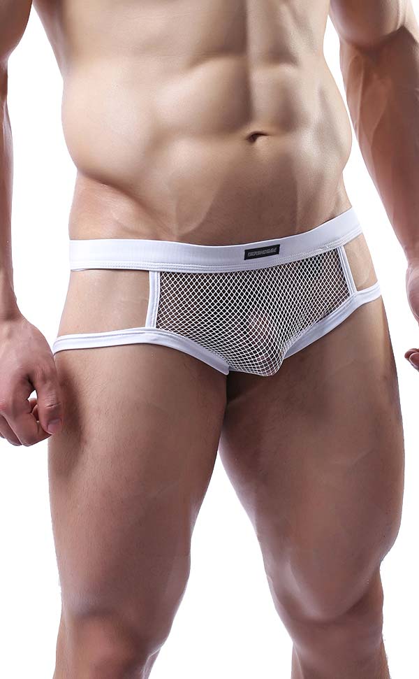 Men's See Through Briefs Open Butt