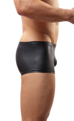 Men’s Faux Leather U-Shape Trunks