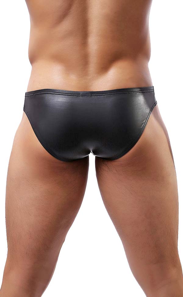 Sexy Men’s Faux Leather Briefs