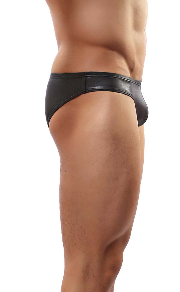 Sexy Men’s Faux Leather Briefs