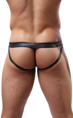 Sexy Men’s Faux Leather Jockstraps