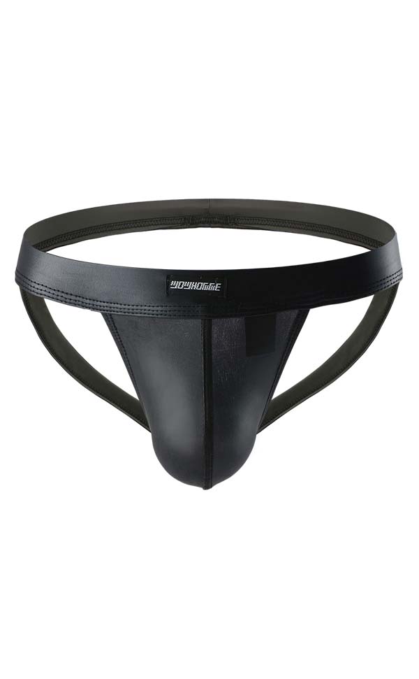 Sexy Men’s Faux Leather Jockstraps