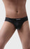 Men's Faux Leather Wide Waistband Thongs