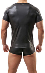 Men’s Faux Leather T-Shirt and Trunk