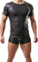 Men’s Faux Leather T-Shirt and Trunk