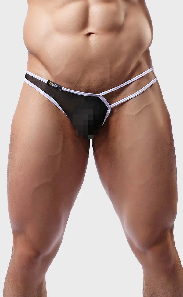 Men’s Strapped See Through Mesh Bikini