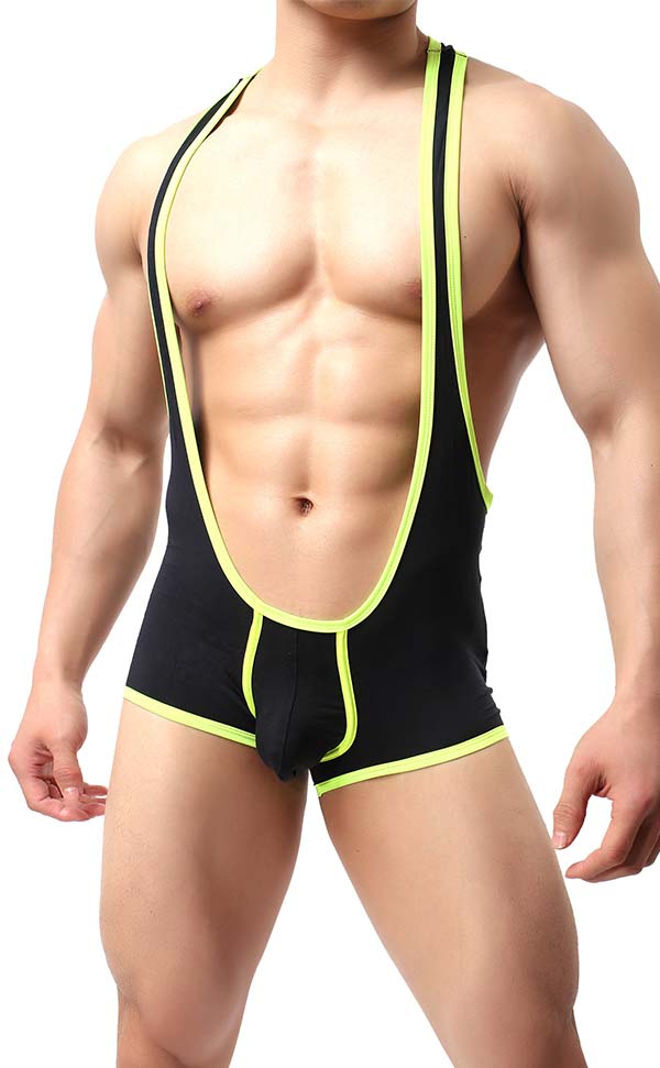 Men's Jockstrap Bodysuit U Convex Pouch
