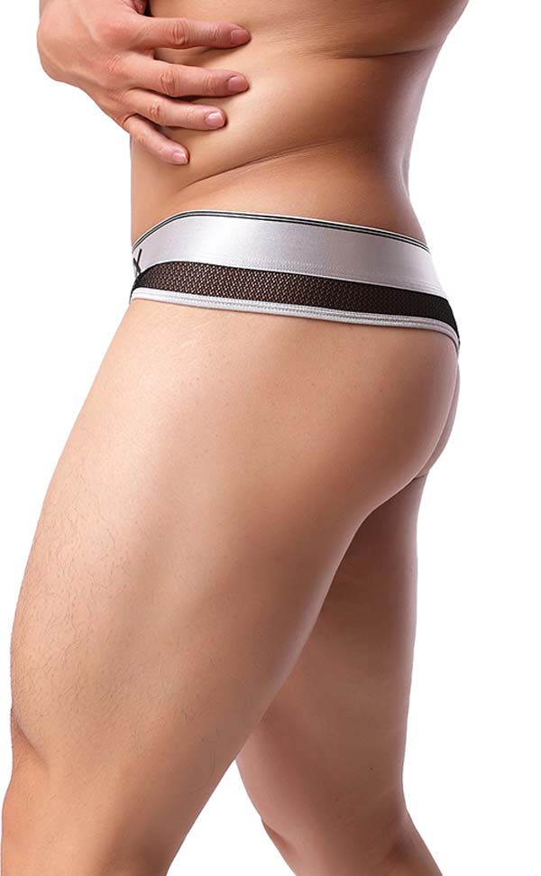 Men's Sex Mesh Wide Waist Thongs