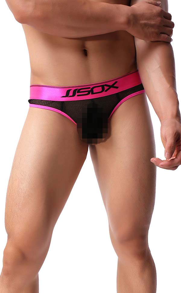 Men's Sex Mesh Wide Waist Thongs