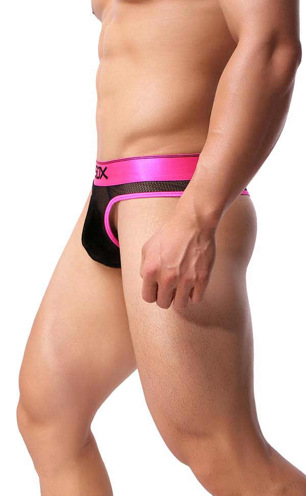 Men's Sex Mesh Wide Waist Thongs