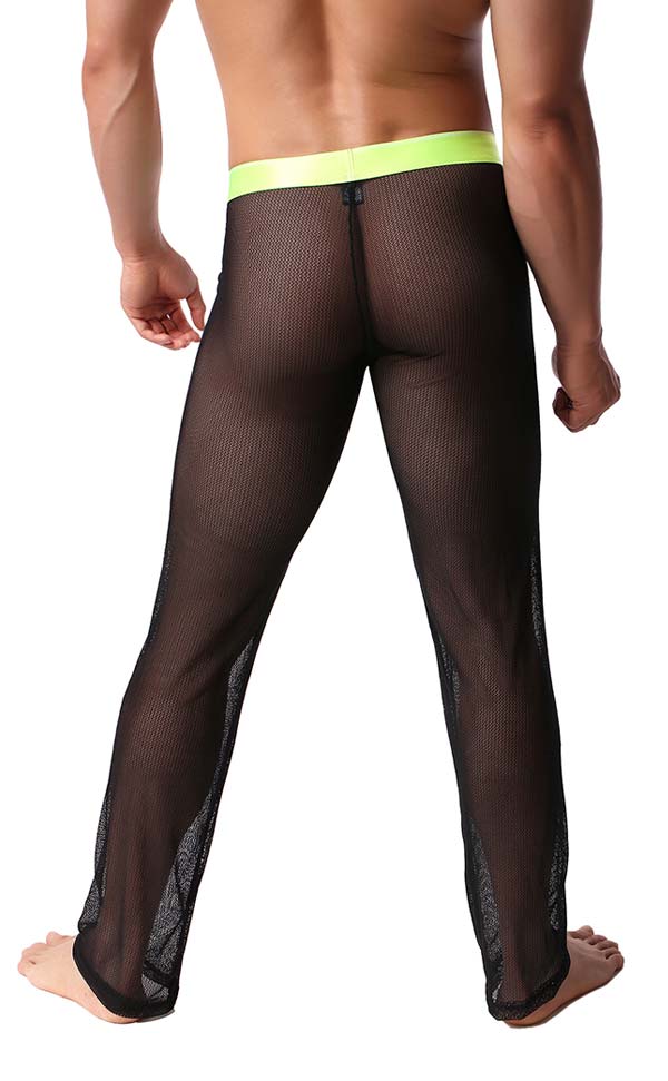 Men's Sex Mesh See Through Pants