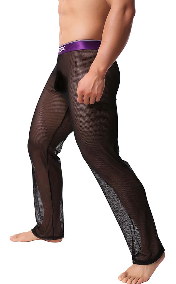 Men's Sex Mesh See Through Pants