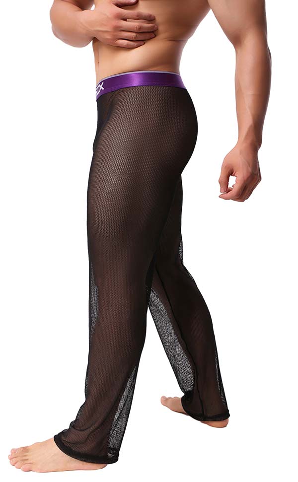 Men's Sex Mesh See Through Pants