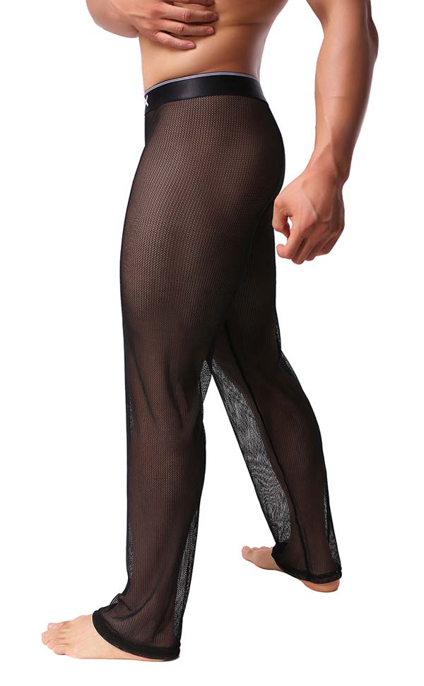 Men's Sex Mesh See Through Pants