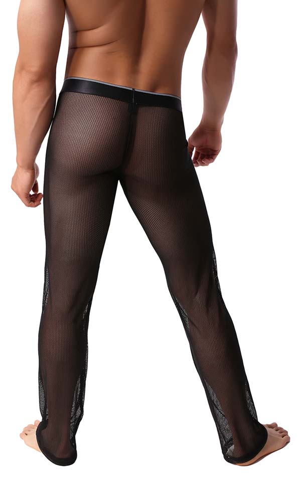 Men's Sex Mesh See Through Pants