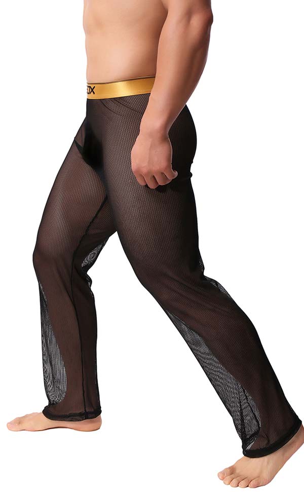 Men's Sex Mesh See Through Pants