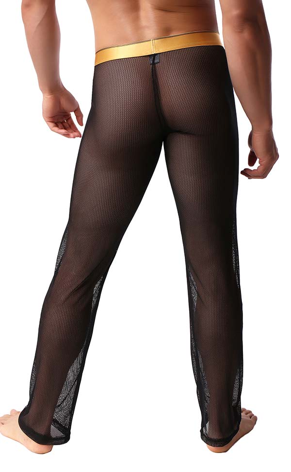 Men's Sex Mesh See Through Pants