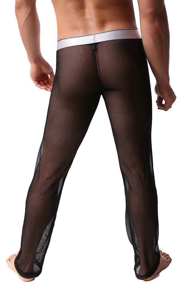Men's Sex Mesh See Through Pants