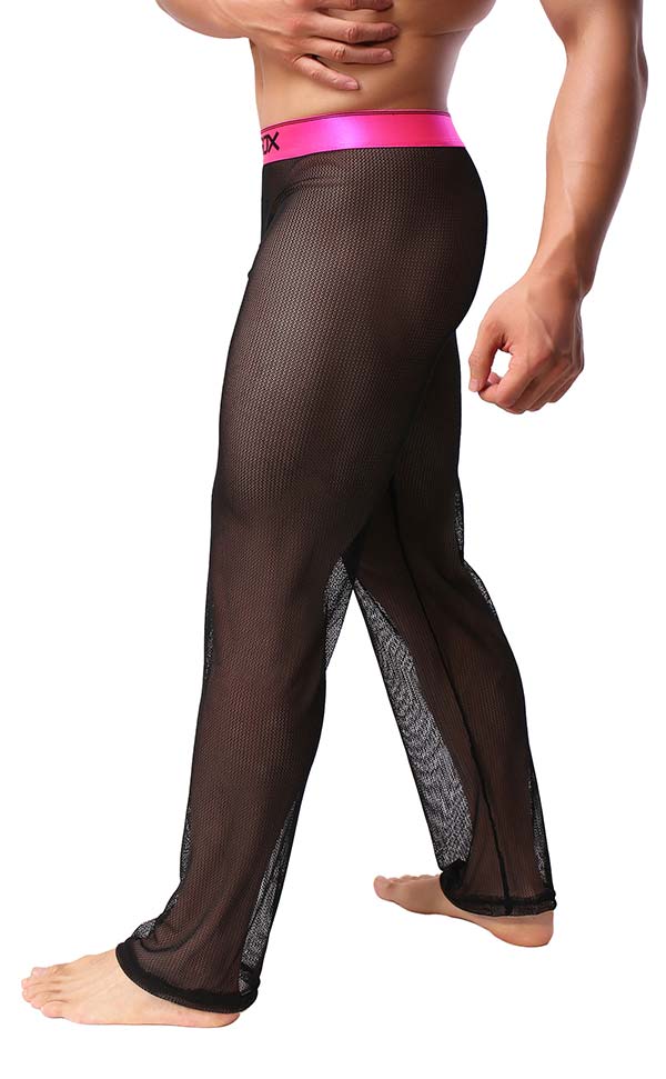 Men's Sex Mesh See Through Pants