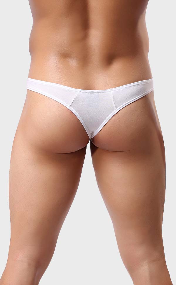 Sexy Low Rise Solid Color Thongs