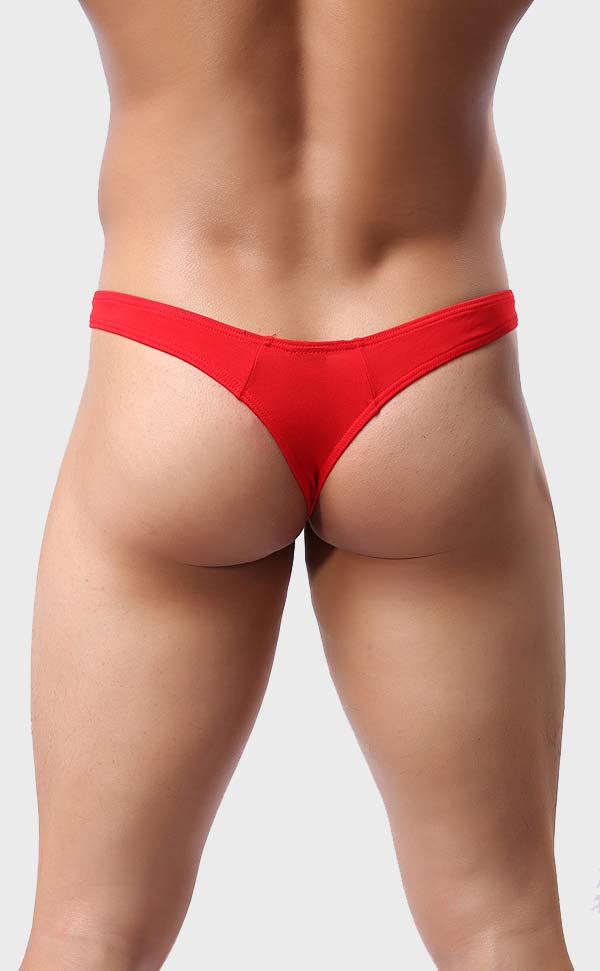 Sexy Low Rise Solid Color Thongs