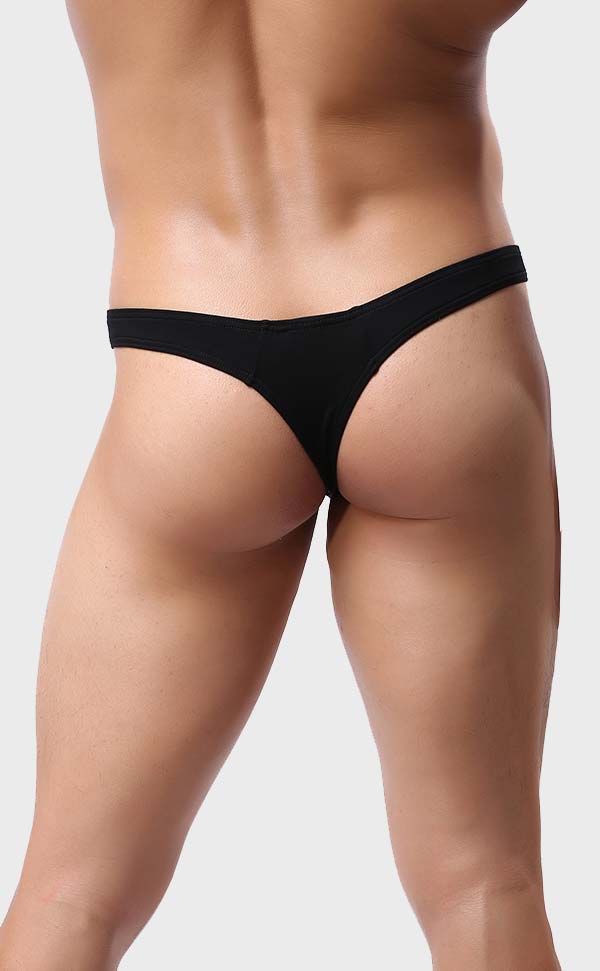 Sexy Low Rise Solid Color Thongs