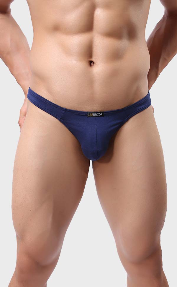 Sexy Low Rise Solid Color Thongs