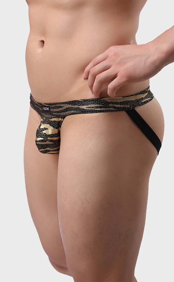 Men's Leopard Print Jockstrap