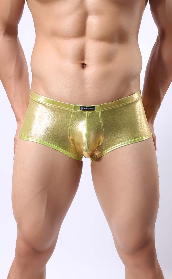 Metal Color Men's U-Shape Micro Trunks