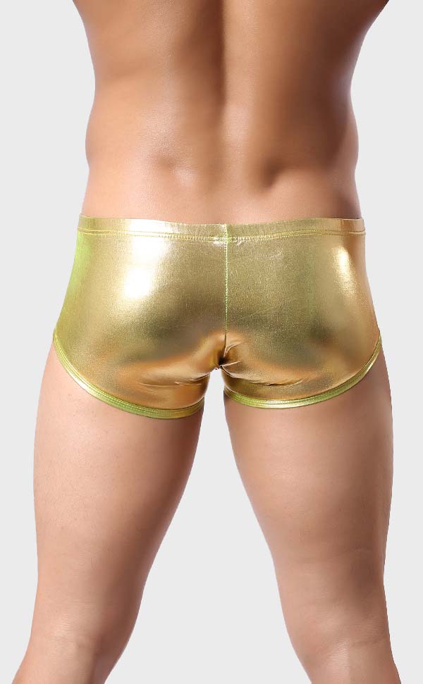 Metal Color Men's U-Shape Micro Trunks