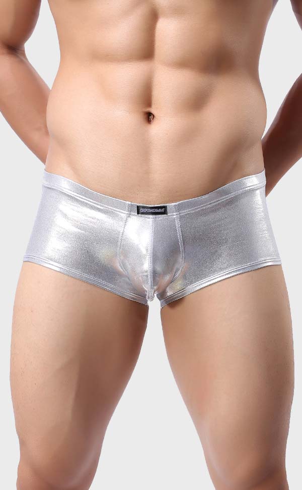 Metal Color Men's U-Shape Micro Trunks