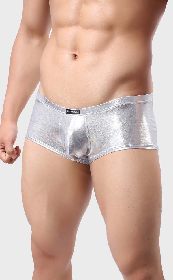 Metal Color Men's U-Shape Micro Trunks