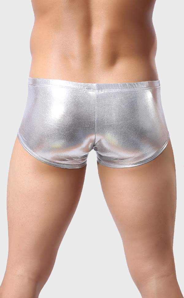 Metal Color Men's U-Shape Micro Trunks