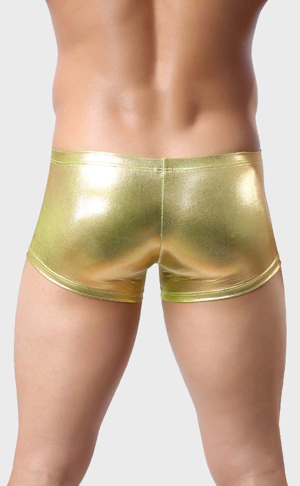 Metal Color Men's Trunks with O Ring