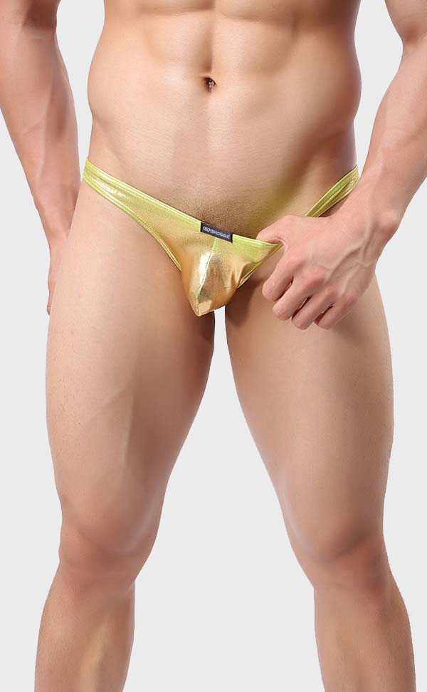 Metal Color Men's U Pouch Bikini