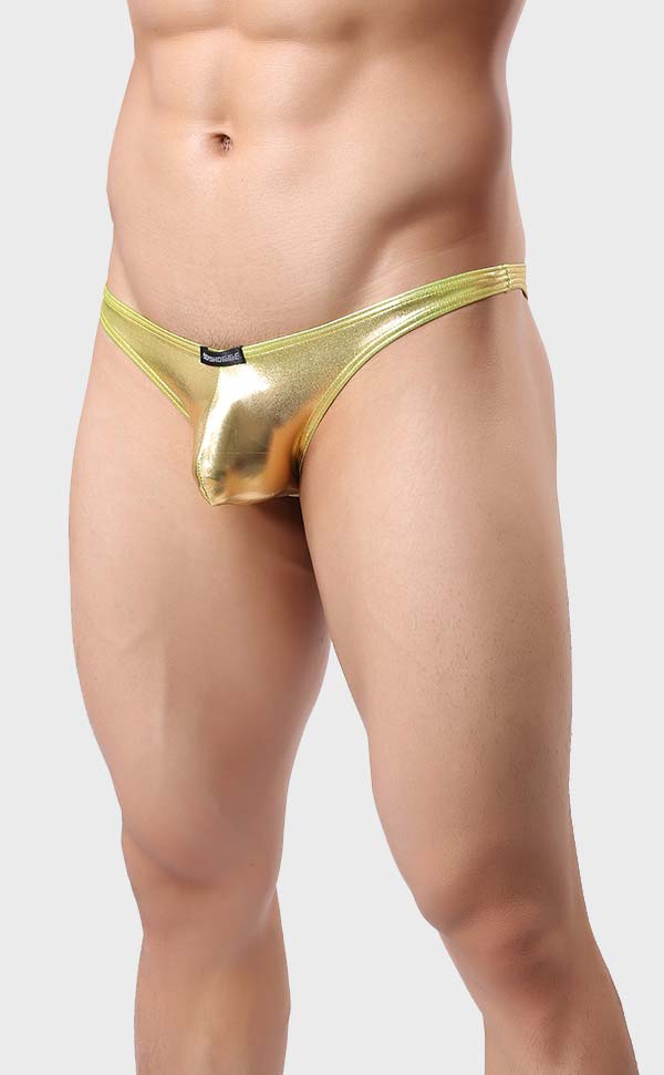 Metal Color Men's U Pouch Bikini