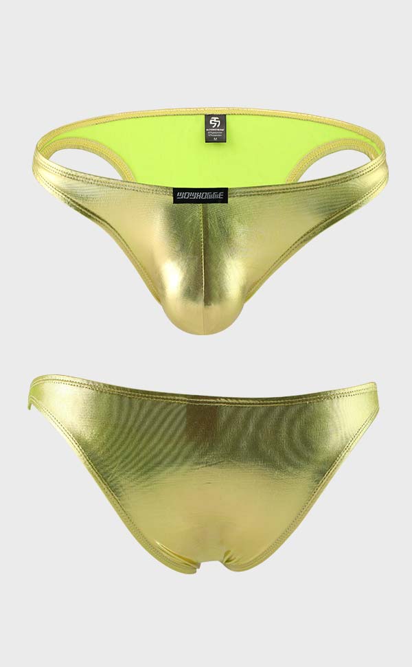 Metal Color Men's U Pouch Bikini