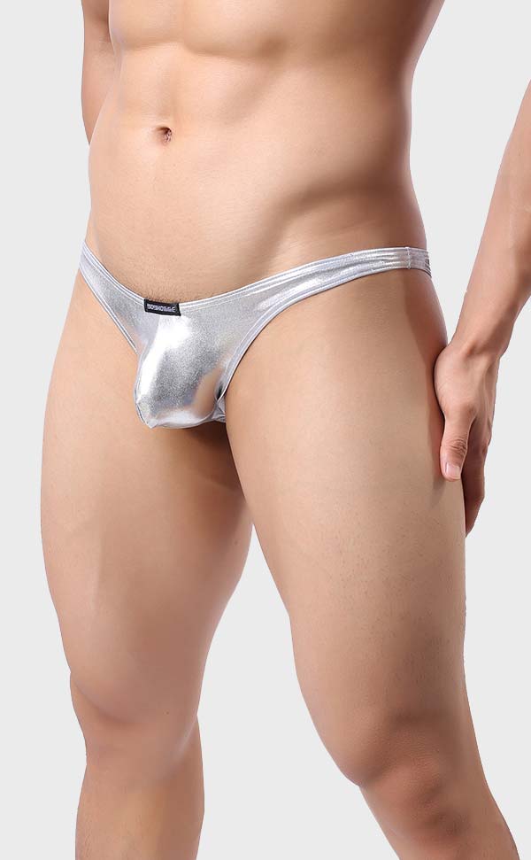 Metal Color Men's U Pouch Bikini