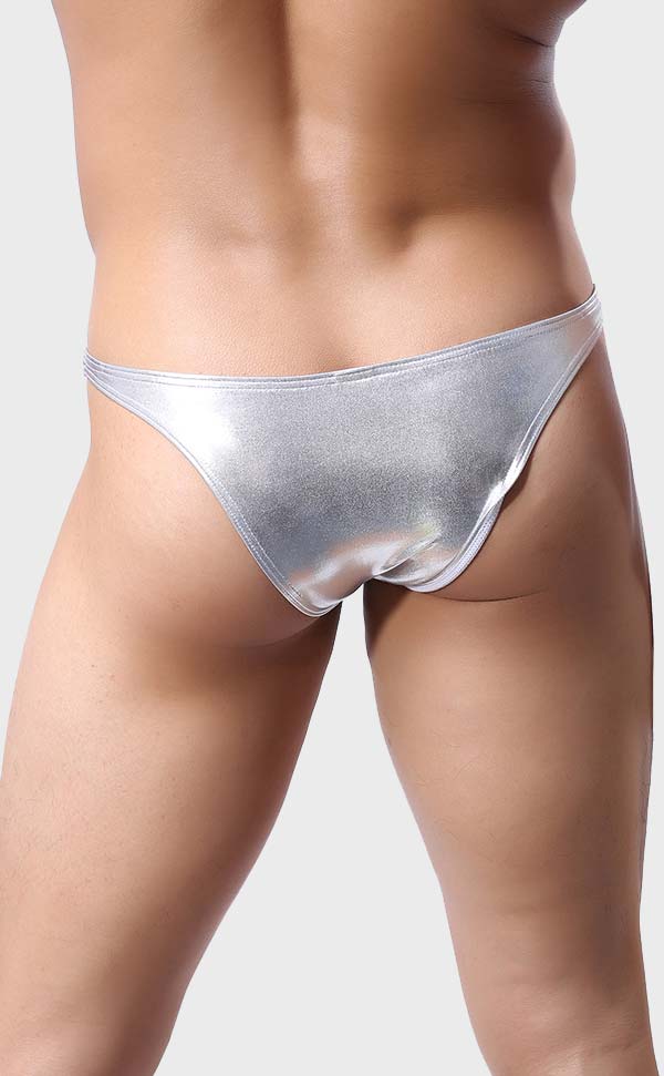 Metal Color Men's U Pouch Bikini