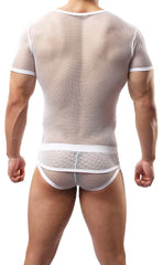 Men's 2Pcs Sheer Mesh Set