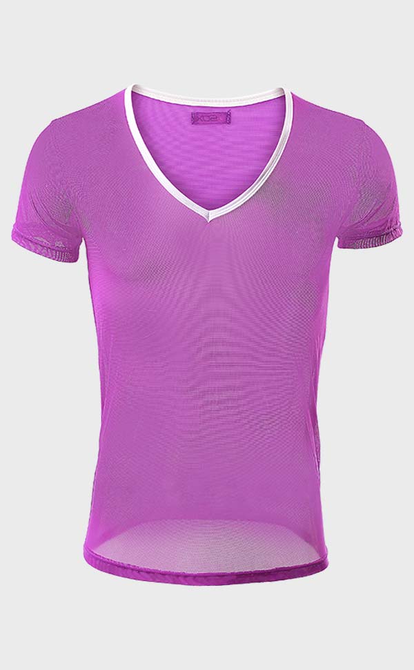 Men's Mesh Bicolor T-Shirt and Trunk
