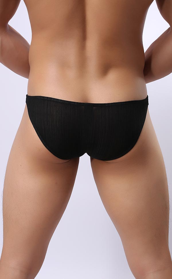 Men's Ribbed Bicolor U-Shape Bikini