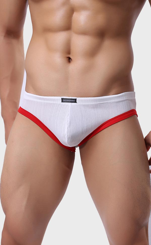 Men's Ribbed Briefs Butt Open