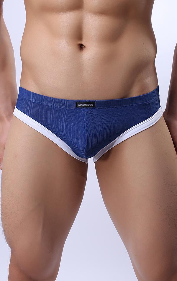 Men's Ribbed Briefs Butt Open