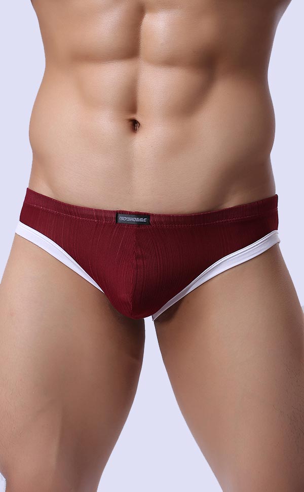 Men's Ribbed Briefs Butt Open