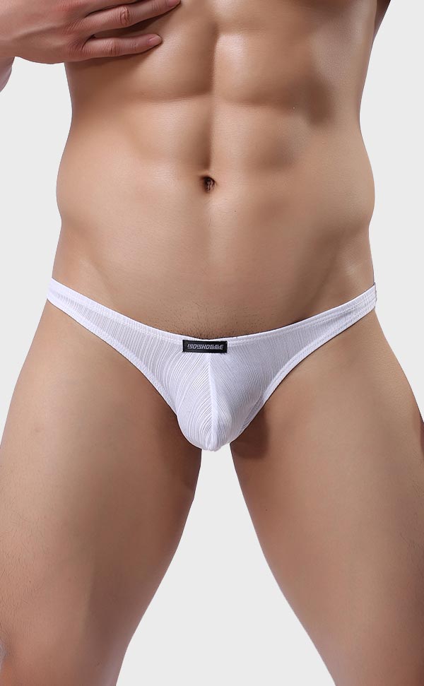 Men's Ribbed Low Rise Bulge Bikini