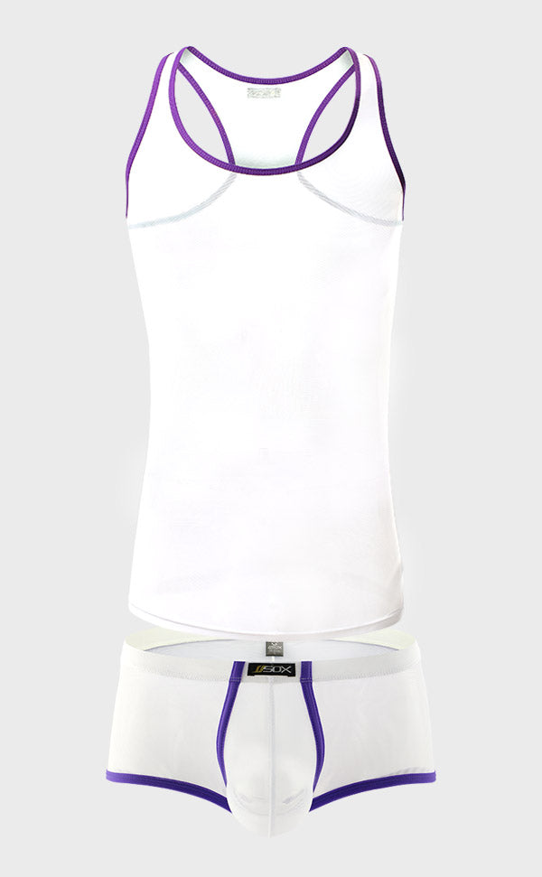 Men's Mesh Bicolor Tank Top and Trunk