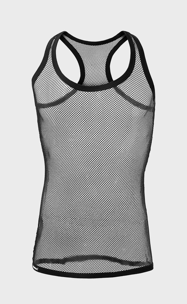 Men's Mesh Tank Top with Bulge Brief Set