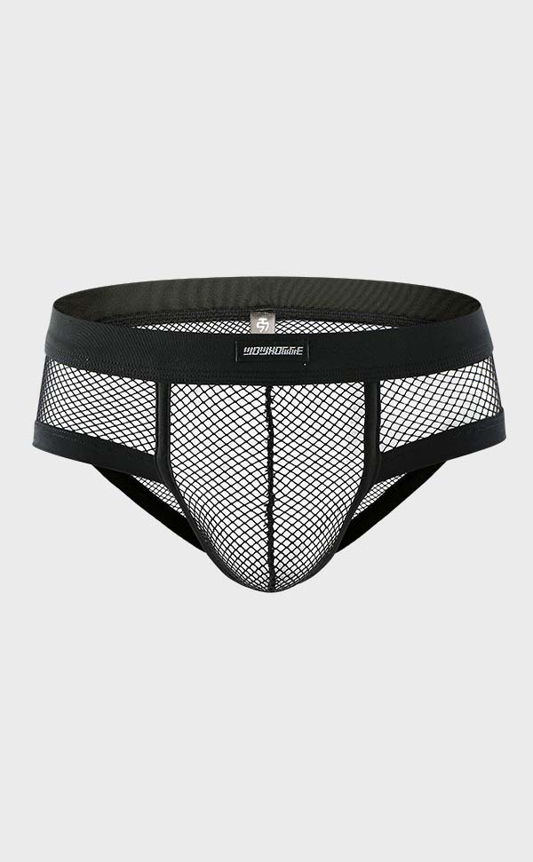 Men's Mesh Tank Top with Bulge Brief Set