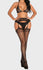 Rhinestone Fishnet Suspender Pantyhose Sets